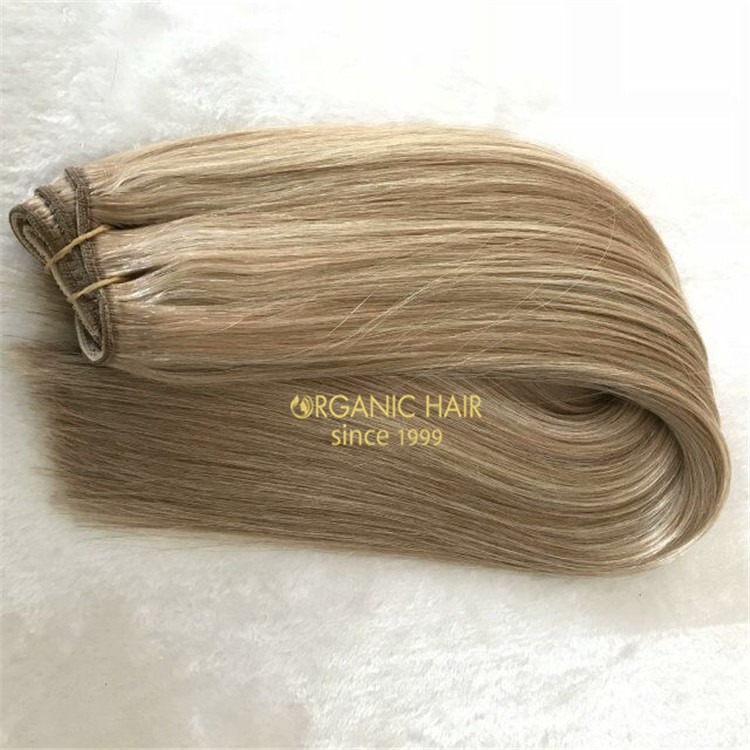 Customized 200 grams very double drawn virgin human  weft A93